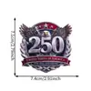 Imán para Refrigerador del 250 Aniversario de la Constitución de los Estados Unidos - Bandera Blanca con Cabeza de Águila Vintage Escudo Pegatina Decorativa Magnética para Refrigerador