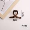 Pinza de agarre de onda de acrílico marrón de alta calidad, gran cantidad de cabello, pinza de tiburón, placa de cabeza trasera, horquilla, venta al por mayor