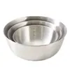 Cuenca de Acero Inoxidable para Salah Cuenca de Huevo Estilo Coreano para el Hogar Cuenca para Hornear y Facial con Báscula Tazón para el Hogar Cuenca para Cocinar Cuenco para Mezclar