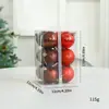 Bola Decorativa de Plástico de Natal Bola para Pendurar em Festa Bola Pendurada Bola Clássica de Barril Bola Galvanizada Bola de Natal em estoque Atacado