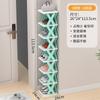 Sapateira Doméstica Rack de Armazenamento para Entrada Interior Pequeno Estreito Multicamadas Simples Armário de Sapatos para Dormitório de Estudantes Economizador de Espaço