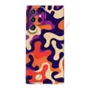 Funda de teléfono Ins de moda con bloqueo de color retro y camuflaje fluido, adecuada para Samsung S22/S23, funda ligera tipo película