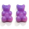 Creme de urso para simulação de gradiente, capa de celular, acessórios, estojo de papelaria, material DIY, acessórios de resina de lama de cristal