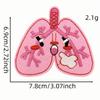 Parches de Tela Bordados de Personal Médico de Dibujos Animados Lindos Parches de Accesorios de Corazón y Pulmón Parches en Stock Parches Termoadhesivos Bordados por Computadora