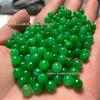 6mm contas de jade verde seco contas soltas contas secas verde dragão de ferro DIY acessórios de joias Jade Buddha bracelete acessórios colar