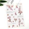Calcomanías Transparentes de Flores y Plantas Pegamento Cristal Hecho a Mano Paquete de Materiales DIY Calcomanías para Carcasa de Teléfono Móvil Artículos Decorativos Terminados a