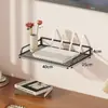 Estante de Colocación para Router Sin Taladro Estante de Almacenamiento WiFi para el Hogar Fijador de Regleta de Enchufe Montado en Pared Set de Pared para Decodificador