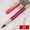 Pluma de Caligrafía con Pelo de Lobo, Punta Suave, Recargable, Adecuada para Calcar y Practicar Escritura, con Tinta Incorporada