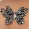 Accesorios de Joyería con Pedrería de Mariposa Accesorios de Ropa No Tejida Accesorios para el Cabello Diamante Caliente DIY Hecho a Mano