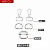 Acessórios para bolsa gancho de metal fivela de metal fivela quadrada fivela de alça de bolsa espessa fivela de anel D fivela de mochila fivela de ajuste fivela de bolsa de couro