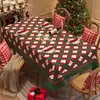 Mantel de Navidad, Impermeable, Resistente al Aceite, No Requiere Lavado, Mantel Antiescaldado, Mantel de Mesa de Centro con Atmósfera de Alta Gama, Mantel Temático Festivo