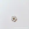 Pequeña Flor de Ciruelo Fragante Trébol de Cuatro Hojas Multidiamante Accesorios de Joyería Pasador DIY Pendientes Zapatos con Agujeros Zapatos de Manualidades Decoración de Zapatos y Calcetines