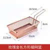 Cesta de Acero Inoxidable 304 para Papas Fritas, Cesta de Snacks para Pollo Frito, Cesta de Snacks para Tienda de Té con Leche, Caja de Snacks para Hotel, Contenedor para Comida Frita