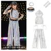 Ropa de Actuación de Danza Jazz para Niñas, Ropa de Actuación de Hip-Hop, Ropa de Moda para Niñas, Elegante para Pasarela, Traje Hiphop Street Catwalk