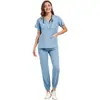Etiquetas de tecido para lavar roupas à mão personalizadas etiquetas para roupas de trabalho em tecido stretch em quatro direções uniforme para equipe médica de cuidados de reabilitação envio no mesmo dia em pequenos lotes
