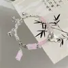 2025 Nuevo Estilo Dulce Femenino Pulsera Rosa Estilo Chino al por Mayor Rosa Flor de Cerezo Espíritu Exquisito Regalo para Mejor Amiga y Novia Pulsera