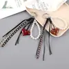 Colgante de Teléfono Móvil para Colgar en Bolso Serie Miu Otoño e Invierno Maillard de Gama Alta, Colgante Decorativo de Corazón de Melocotón Versátil y Moderno para Mujer