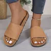 Nuevo Modelo de Verano 2026: Sandalias de Tejido Casual Cómodas de Talla Grande para Mujer, sin Cierre, para Uso al Aire Libre, Talla Única