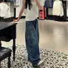 Jeans de Pierna Ancha para Mujer, Nuevo Estilo 2026, Tallas Grandes, Favorecedores para Cuerpo Tipo Pera, Estilo Americano High Street, Pantalones Bootcut