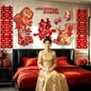 Decoración de habitación de boda, decoración de boda y set completo de artículos para celebración tanto para la novia como para el novio, incluyendo dormitorio, sala de estar, sofá y tableros KT para casa nueva