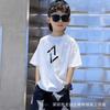 Verano 100% Algodón Puro Grande Infantil Moderno Holgado Manga Corta Para Hombres y Mujeres Suave Algodón Transpirable que Absorbe el Sudor Camiseta de Media Manga