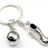 Llavero de metal creativo Copa Mundial de Fútbol llavero creativo de fútbol anillo regalo promocional llavero