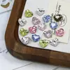 Punto Dongzhou Cristal Fondo Puntiagudo Geométrico Amor 10x8.8 Súper Brillante Rosa Amor Joyería para Uñas Arte de Uñas Corazón Diamante