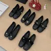 Zapatos Bailarinas Franceses con Plataforma Interna de 3 cm Inspirados en Chanel para Mujer, Colección Primavera 2026, Zapatos Mary Jane Estilo Hada para Combinar con Vestidos