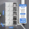 Armario metálico para vestuario de nueve puertas para empleados con cerradura seis puertas para dormitorio taller de fábrica zapatero multi-puerta vestuario