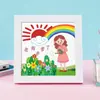 Mona Lisa Bordado Cruzado Emoldurado Pintura Infantil Kit de Materiais DIY Decoração de Mesa Kit para Iniciantes