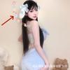 Ropa interior tipo tubo suave estilo japonés para niña, lindo peluche de niña, perrito con orejas grandes, conjunto de sujetador