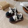 Zapatos de papá versátiles de suela blanda de moda 2026, zapatillas deportivas transpirables para niños, zapatos casuales para niños, zapatos de otoño para niñas pequeñas