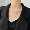 Collar Hueco Hoja de Arce Estilo Mori Cadena Fresca para Clavícula Nuevo Estilo 2021 Diseño Sencillo de Nicho Sentido Elegante Versátil Moderno