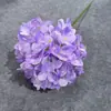 Hortensia Artificial Grande Tallo Único Piruleta Salón de Bodas Arco Arreglo Floral Flor Artificial Decoración Suave Interior Material Floral Flor de Seda