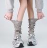 Calcetines de Punto de Color Sólido con Lazo Dulce de las Spice Girls Medias Apiladas de Media Pierna JK Lolita Niñas Nueva Moda