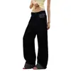 Comercio exterior Pantalones anchos de pierna de estilo japonés Harajuku desestructurados con pedrería lavados vintage para mujer, pantalones holgados fluidos de estilo americano, jeans para hombre