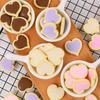 Amor Galleta Sándwich de Chocolate Decoración de Pastel Adornos Snacks Infantiles Postre en Forma de Corazón Adornos de Decoración para Hornear