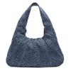 Bolso de hombro tipo sobre con estampado de leopardo retro europeo y americano para mujer, nuevo bolso de mano de nicho de gran capacidad, estilo cross-border, 2024