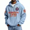 Ropa nueva para hombre transfronteriza, bestseller de Amazon, sudadera nueva con cremallera y múltiples bolsillos, sudadera de moda de comercio exterior, serie NFL