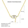 Corrente de Prata Esterlina S925 Inlaid com Pérola Olho do Diabo Colar Feminino Moda Europeia e Americana Estrela de Quatro Pontas Franja Clavícula Atravessando Fronteiras Atacado