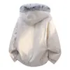 2026 Nuevo Abrigo de Algodón Estilo Americano de Invierno con Cuello Largo de Piel para Parejas, Chaqueta con Capucha de Piel Sintética Engrosada
