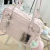Bolso de Hombro de Gran Capacidad para Mujer Estilo Japonés Chica Bidimensional Bolsa de Dolor Ins Lindo Transparente Bolso Cruzado de Hombro Bolso de Bebé de Moda