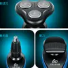 Afeitadora Limpiadora Recargable Manual Portátil para Todo el Cuerpo, Inteligente, Negra, Mini, Tres en Uno para Cabello