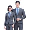 Traje ejecutivo nuevo de otoño e invierno al por mayor de fábrica, traje formal de un botón, manga larga, traje para hombre y mujer, traje ejecutivo