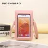 2025 Nuevo Bolso para Teléfono Móvil con Pantalla Táctil Bolsa Mini Delgada de Flores Frescas Bolso Pequeño Portátil Cruzado al Hombro para Mujer