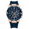 Reloj deportivo multifuncional de moda Reward con correa de silicona, resistente al agua, luminoso, de cuarzo para hombre, cronógrafo de seis agujas