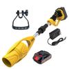 Secador de pelo de jardín eléctrico de litio, soplador de hojas eléctrico, plegable, de mano, para nieve, soplador de polvo, ventilador recargable de alta potencia