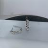 Xdy925 Plata Esterlina Personalizado Simple Aretes Venta Directa de Fábrica Aretes de Moissanita de Fila Sencilla Hebilla para la Oreja Regalo de Vacaciones