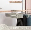 Percha transparente de flocado estilo japonés percha gruesa antideslizante percha de terciopelo para ropa percha de almacenamiento sin costuras