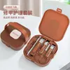 Conjunto Compacto Portátil de Cortadores de Unha para Mãos e Pés para Homens e Mulheres, Conjunto de Cortadores de Unha Estilo Alemão, Ferramenta de Corte Anti-Salpicos, Impressão de Logotipo